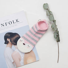 Load image into Gallery viewer, women cotton socks stereoscopic Cute Animal Female Kawaii Cat With Dog Summer Short Socks Women Casual Soft Funny Socks