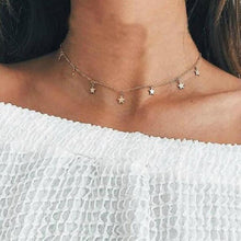 Load image into Gallery viewer, New fashion trendy jewelry copper choker multi layer necklace gift for women Boho Layering Chokers Chockers girl x242