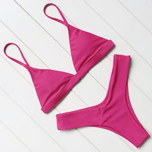 Load image into Gallery viewer, OMKAGI Brand Swimwear Women Swimsuit Sexy Push Up Micro Bikinis Set Swimming Bathing Suit Beachwear Summer Brazilian Bikini 2019