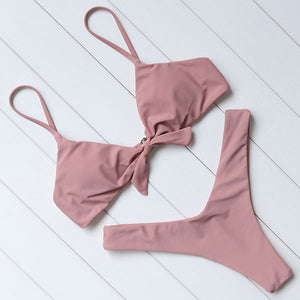 OMKAGI Brand Swimwear Women Swimsuit Sexy Push Up Micro Bikinis Set Swimming Bathing Suit Beachwear Summer Brazilian Bikini 2019