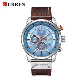 CURREN Luxury Brand Men Analog Leather Sports Watches Men's Army Military Watch Male Date Quartz Clock Relogio Masculino 2019