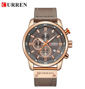 CURREN Luxury Brand Men Analog Leather Sports Watches Men's Army Military Watch Male Date Quartz Clock Relogio Masculino 2019
