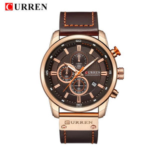 CURREN Luxury Brand Men Analog Leather Sports Watches Men's Army Military Watch Male Date Quartz Clock Relogio Masculino 2019