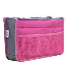 Load image into Gallery viewer, Organizer Insert Bag Women Nylon Travel Insert Organizer Handbag Purse Large liner Lady Makeup Cosmetic Bag Cheap Female Tote