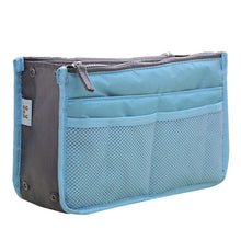 Load image into Gallery viewer, Organizer Insert Bag Women Nylon Travel Insert Organizer Handbag Purse Large liner Lady Makeup Cosmetic Bag Cheap Female Tote