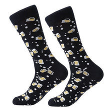 Load image into Gallery viewer, MYORED 1 pair men socks combed cotton cartoon animal bird shark zebra corn watermelon sea food geometric novelty funny socks