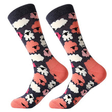 Load image into Gallery viewer, MYORED 1 pair men socks combed cotton cartoon animal bird shark zebra corn watermelon sea food geometric novelty funny socks