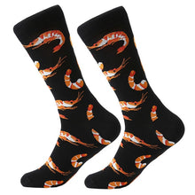 Load image into Gallery viewer, MYORED 1 pair men socks combed cotton cartoon animal bird shark zebra corn watermelon sea food geometric novelty funny socks