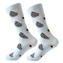 Load image into Gallery viewer, MYORED 1 pair men socks combed cotton cartoon animal bird shark zebra corn watermelon sea food geometric novelty funny socks