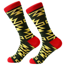 Load image into Gallery viewer, MYORED 1 pair men socks combed cotton cartoon animal bird shark zebra corn watermelon sea food geometric novelty funny socks