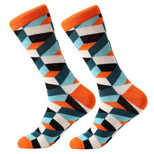 Load image into Gallery viewer, MYORED 1 pair men socks combed cotton cartoon animal bird shark zebra corn watermelon sea food geometric novelty funny socks