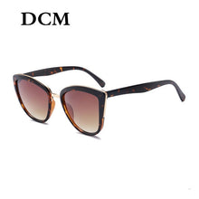 Load image into Gallery viewer, DCM Cateye Sunglasses Women Vintage Gradient Glasses Retro Cat eye Sun glasses Female Eyewear UV400