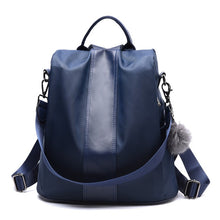 Load image into Gallery viewer, HERALD FASHION Quality Leather Anti-thief Women Backpack Large Capacity Hair Ball School Bag for Teenager girls Male Travel Bags