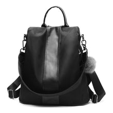 Load image into Gallery viewer, HERALD FASHION Quality Leather Anti-thief Women Backpack Large Capacity Hair Ball School Bag for Teenager girls Male Travel Bags