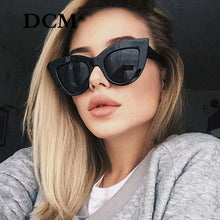 Load image into Gallery viewer, DCM Vintage Sunglasses Women Cat eye Sunglass Retro Sun glasses Female Pink Mirror Eyewear