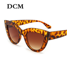 Load image into Gallery viewer, DCM Vintage Sunglasses Women Cat eye Sunglass Retro Sun glasses Female Pink Mirror Eyewear