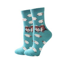 Load image into Gallery viewer, YEADU Women&#39;s Socks Japanese Cotton Colorful Cartoon Cute Funny Happy kawaii Skull Alien Avocado Socks for Girl Christmas Gift