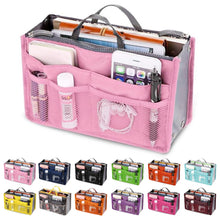 Load image into Gallery viewer, Organizer Insert Bag Women Nylon Travel Insert Organizer Handbag Purse Large liner Lady Makeup Cosmetic Bag Cheap Female Tote