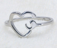 Load image into Gallery viewer, Semicolon Ring for Girl Adjustable Ring Mental Health Ring Inspirational Jewelry Love Life for Graduation Student  R004