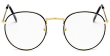 Load image into Gallery viewer, 2018 New Designer Woman Glasses Optical Frames Metal Round Glasses Frame Clear lens Eyeware Black Silver Gold Eye Glass