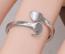 Load image into Gallery viewer, Semicolon Ring for Girl Adjustable Ring Mental Health Ring Inspirational Jewelry Love Life for Graduation Student  R004
