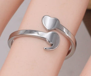 Semicolon Ring for Girl Adjustable Ring Mental Health Ring Inspirational Jewelry Love Life for Graduation Student  R004
