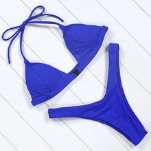 Load image into Gallery viewer, OMKAGI Brand Swimwear Women Swimsuit Sexy Push Up Micro Bikinis Set Swimming Bathing Suit Beachwear Summer Brazilian Bikini 2019