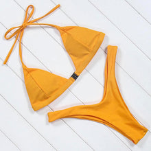 Load image into Gallery viewer, OMKAGI Brand Swimwear Women Swimsuit Sexy Push Up Micro Bikinis Set Swimming Bathing Suit Beachwear Summer Brazilian Bikini 2019