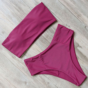 RUUHEE Bandage Bikini Swimwear Women Swimsuit High Waist Bikini Set 2019 Bathing Suit Push Up Maillot De Bain Femme Beachwear