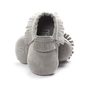 2019 PU Suede Leather Newborn Baby Moccasins Shoes Soft Soled Non-slip Crib First Walker