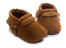 Load image into Gallery viewer, 2019 PU Suede Leather Newborn Baby Moccasins Shoes Soft Soled Non-slip Crib First Walker