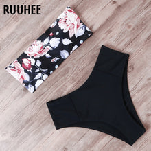 Load image into Gallery viewer, RUUHEE Bandage Bikini Swimwear Women Swimsuit High Waist Bikini Set 2019 Bathing Suit Push Up Maillot De Bain Femme Beachwear