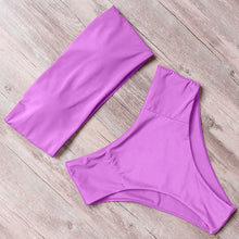 Load image into Gallery viewer, RUUHEE Bandage Bikini Swimwear Women Swimsuit High Waist Bikini Set 2019 Bathing Suit Push Up Maillot De Bain Femme Beachwear
