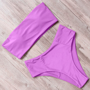 RUUHEE Bandage Bikini Swimwear Women Swimsuit High Waist Bikini Set 2019 Bathing Suit Push Up Maillot De Bain Femme Beachwear