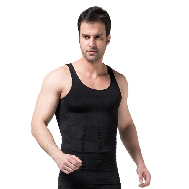 Men's Slimming Body Shapewear Corset Vest Shirt Compression Abdomen Tummy Belly Control Slim Waist Cincher Underwear Dropship