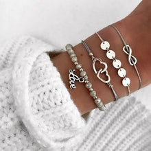 Load image into Gallery viewer, 30 Styles Mix Turtle Heart Pearl Wave LOVE Crystal Marble Charm Bracelets for Women Boho Tassel Bracelet Jewelry Wholesale
