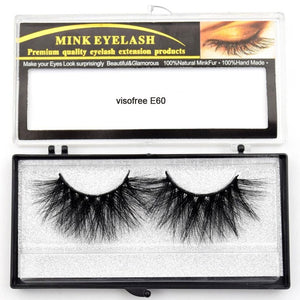 Visofree Eyelashes Mink Eyelashes Criss-cross Strands Cruelty Free High Volume Mink Lashes Soft Dramatic Eye lashes E80 Makeup