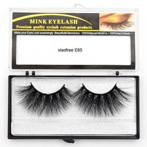 Visofree Eyelashes Mink Eyelashes Criss-cross Strands Cruelty Free High Volume Mink Lashes Soft Dramatic Eye lashes E80 Makeup