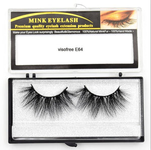 Visofree Eyelashes Mink Eyelashes Criss-cross Strands Cruelty Free High Volume Mink Lashes Soft Dramatic Eye lashes E80 Makeup