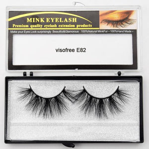 Visofree Eyelashes Mink Eyelashes Criss-cross Strands Cruelty Free High Volume Mink Lashes Soft Dramatic Eye lashes E80 Makeup