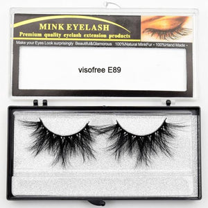 Visofree Eyelashes Mink Eyelashes Criss-cross Strands Cruelty Free High Volume Mink Lashes Soft Dramatic Eye lashes E80 Makeup