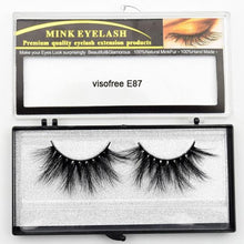 Load image into Gallery viewer, Visofree Eyelashes Mink Eyelashes Criss-cross Strands Cruelty Free High Volume Mink Lashes Soft Dramatic Eye lashes E80 Makeup