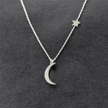 Load image into Gallery viewer, Star Necklace Women Choker Kolye Gold Silvery Moon Necklaces Boho Pendants Collier Femme Chain Collar collares de moda 2019 G2
