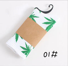 Load image into Gallery viewer, Winter high Quality Harajuku chaussette Style Weed Socks For Women Men&#39;s Cotton Hip Hop Socks Man Meias Mens Calcetines