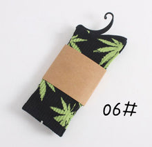 Load image into Gallery viewer, Winter high Quality Harajuku chaussette Style Weed Socks For Women Men&#39;s Cotton Hip Hop Socks Man Meias Mens Calcetines
