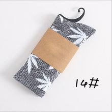 Load image into Gallery viewer, Winter high Quality Harajuku chaussette Style Weed Socks For Women Men&#39;s Cotton Hip Hop Socks Man Meias Mens Calcetines