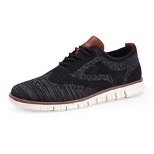 Load image into Gallery viewer, Casual Knitted Mesh Men&#39;s Shoes Solid Shallow Lace Up Lightweight Soft Men Sneakers Shoes Breathable Man Footwear Flats 39-48