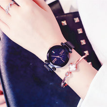 Load image into Gallery viewer, Women Casual Watches Black Stylish Starry Sky Magnet Buckle Elegant Lady Watch Fashion Hot Women Gift Clock School Student