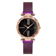 Load image into Gallery viewer, Women Casual Watches Black Stylish Starry Sky Magnet Buckle Elegant Lady Watch Fashion Hot Women Gift Clock School Student