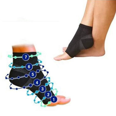 Foot angel anti fatigue compression foot sleeve Support Socks Men Brace Sock DropShip